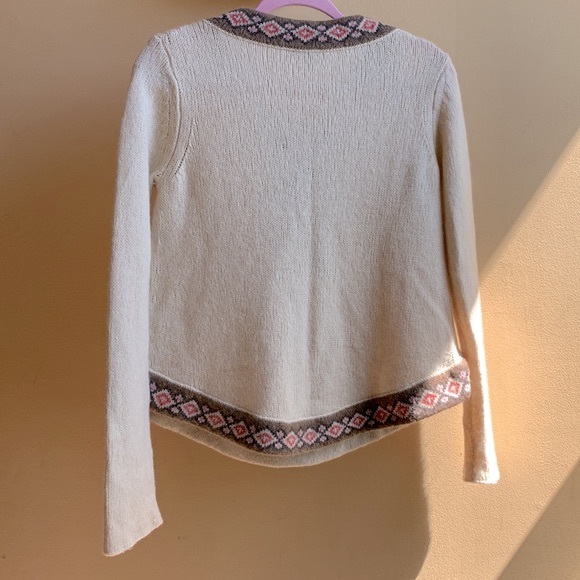 Calypso St. Barth Tami Wool Ivory Camel Hair Sweater Size Small - Picture 5 of 6